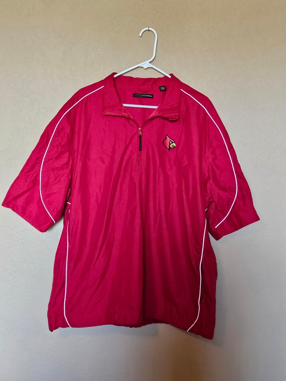 greg norman 1/4-zip golf polo shirt